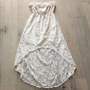 High low lace dress